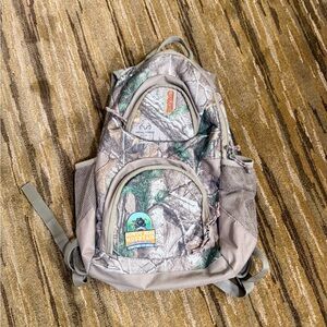 RedHead Camo Backpack with Green and Brown Accents